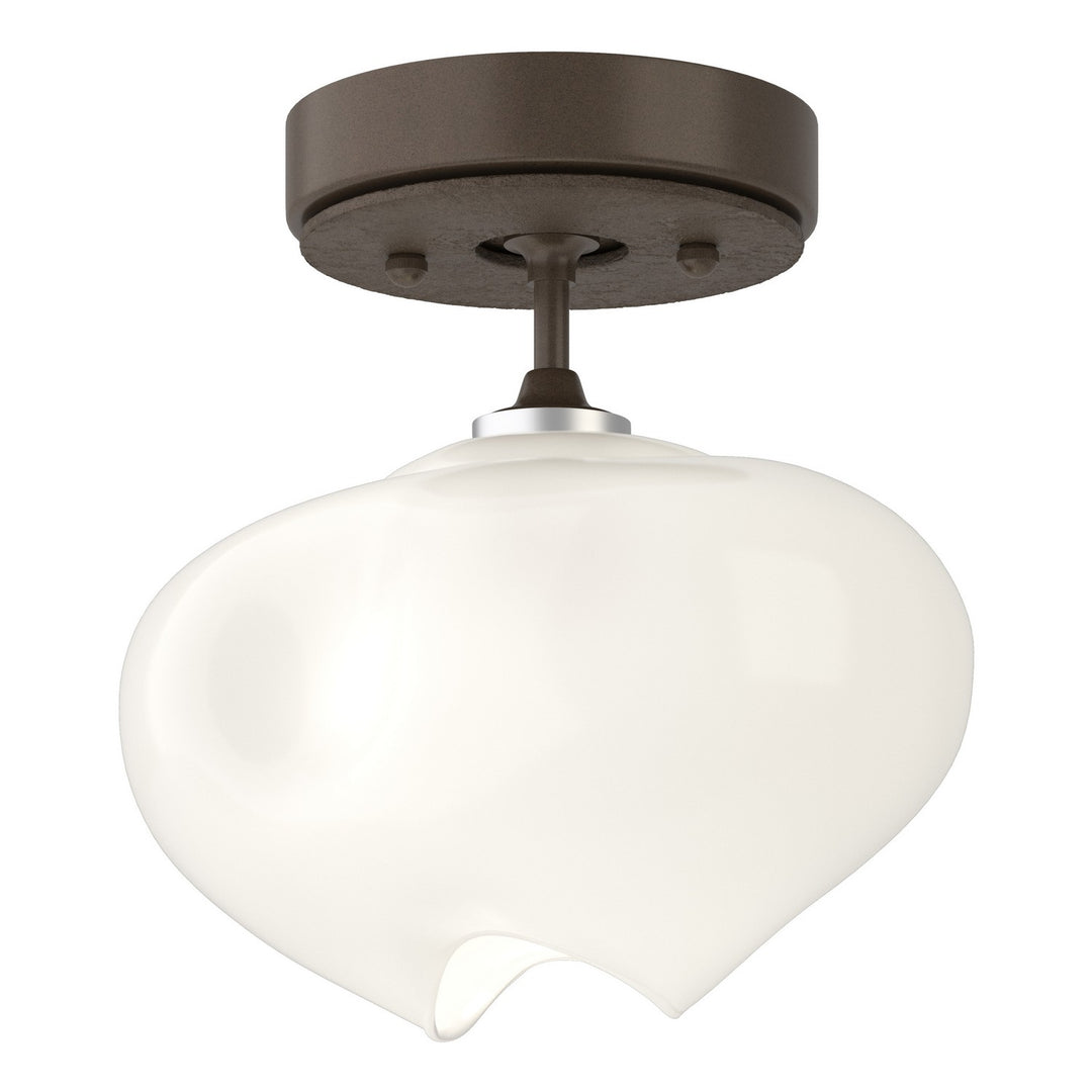 Ume One Light Semi-Flush Mount in Bronze - available from The Lighting Shoppe, trusted by Canadian homeowners