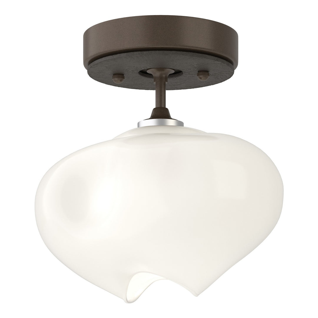 Ume One Light Semi-Flush Mount in Bronze - available from The Lighting Shoppe, trusted by Canadian homeowners
