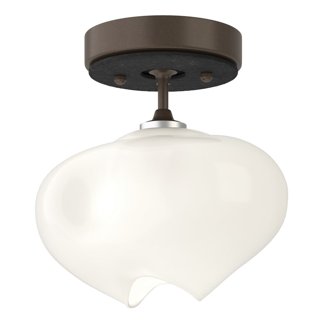Ume One Light Semi-Flush Mount in Bronze - available from The Lighting Shoppe, trusted by Canadian homeowners