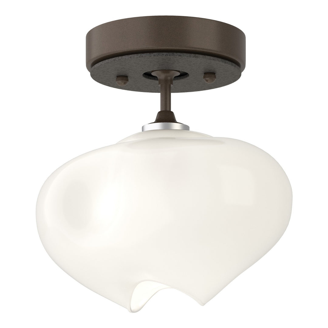 Ume One Light Semi-Flush Mount in Bronze - available from The Lighting Shoppe, trusted by Canadian homeowners