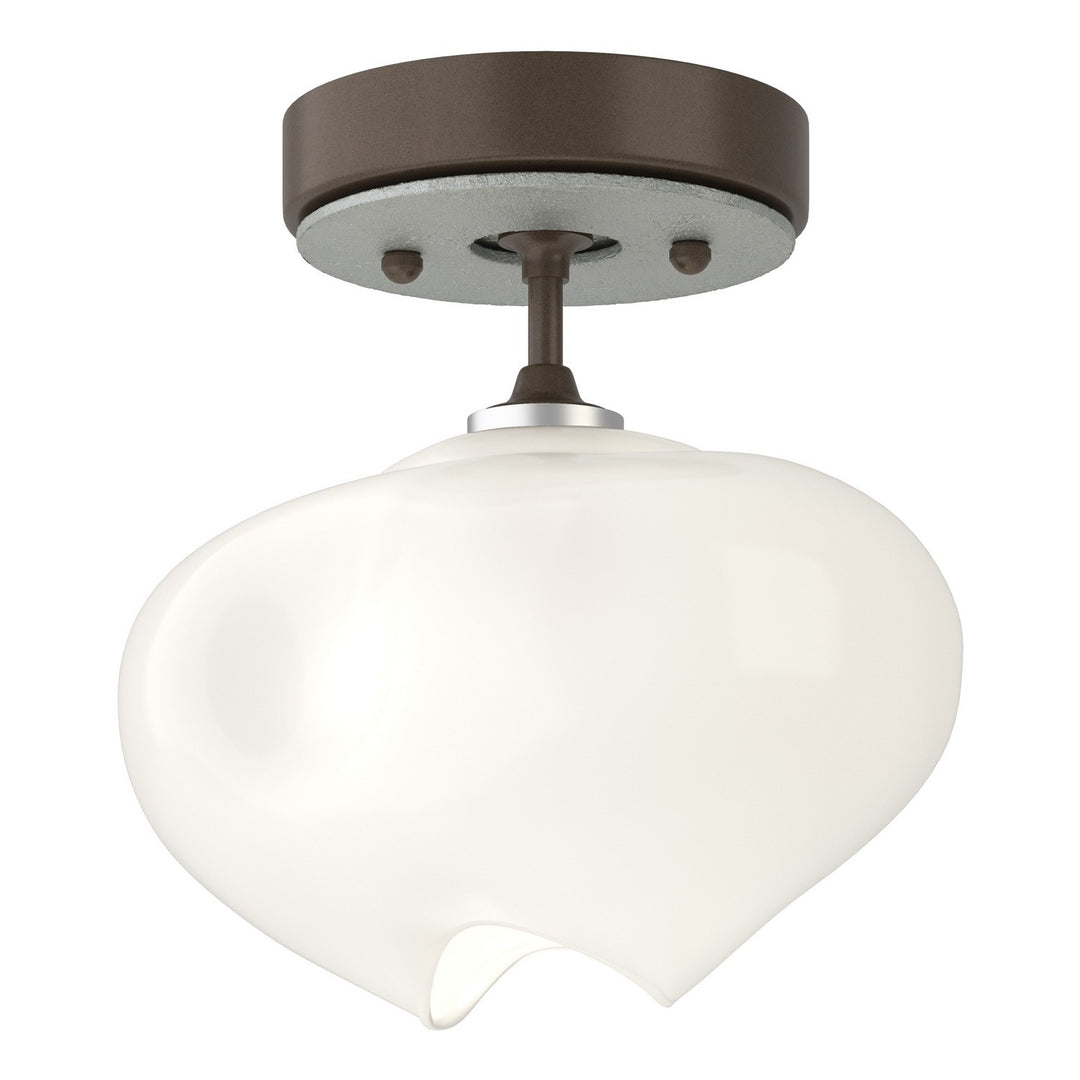 Ume One Light Semi-Flush Mount in Bronze - available from The Lighting Shoppe, trusted by Canadian homeowners