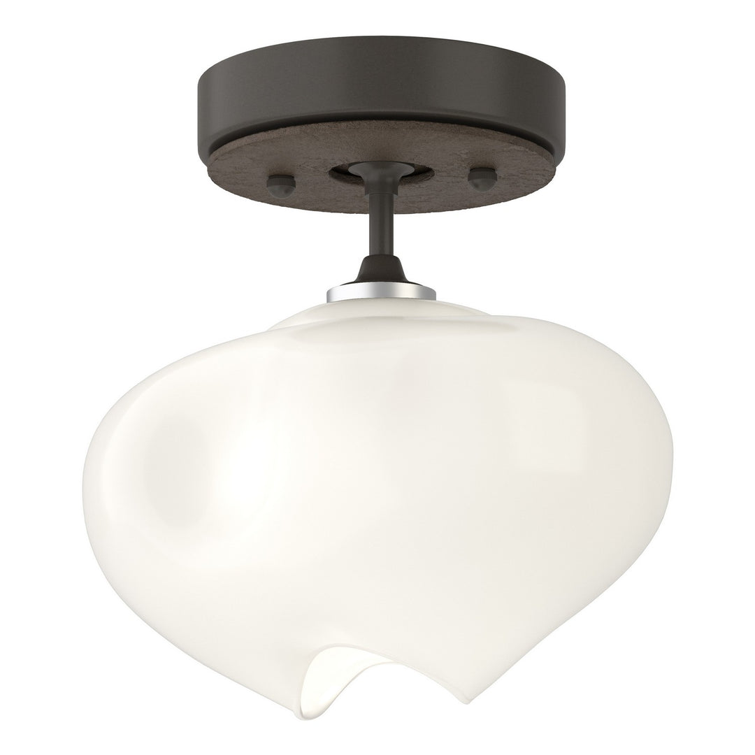 Ume One Light Semi-Flush Mount in Dark Smoke - available from The Lighting Shoppe, trusted by Canadian homeowners