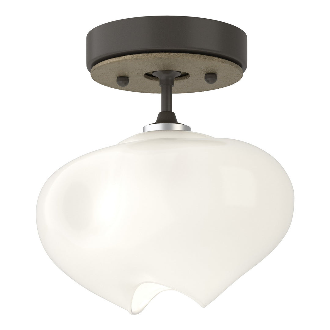 Ume One Light Semi-Flush Mount in Dark Smoke - available from The Lighting Shoppe, trusted by Canadian homeowners