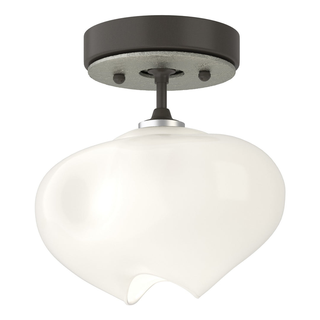 Ume One Light Semi-Flush Mount in Dark Smoke - available from The Lighting Shoppe, trusted by Canadian homeowners