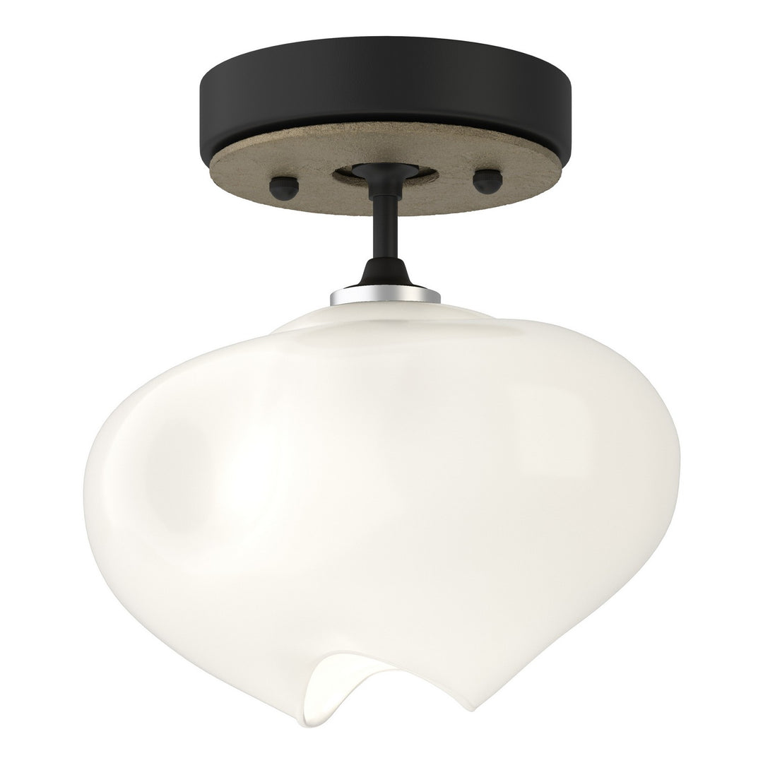 Hubbardton Forge Canada - 121372-SKT-10-84-FD0710 - One Light Semi-Flush Mount - Ume - Black