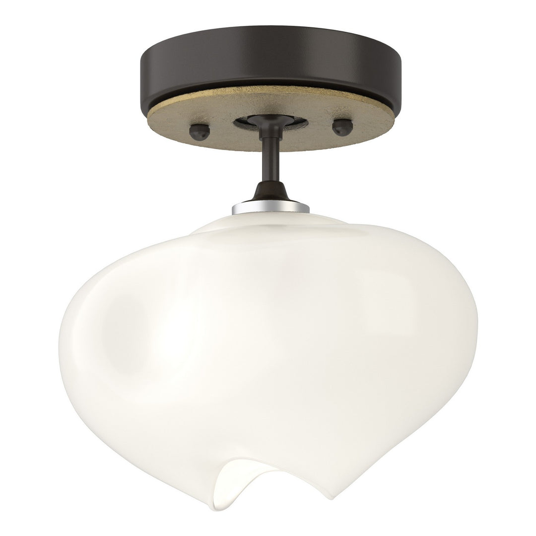 Hubbardton Forge Canada - 121372-SKT-14-86-FD0710 - One Light Semi-Flush Mount - Ume - Oil Rubbed Bronze