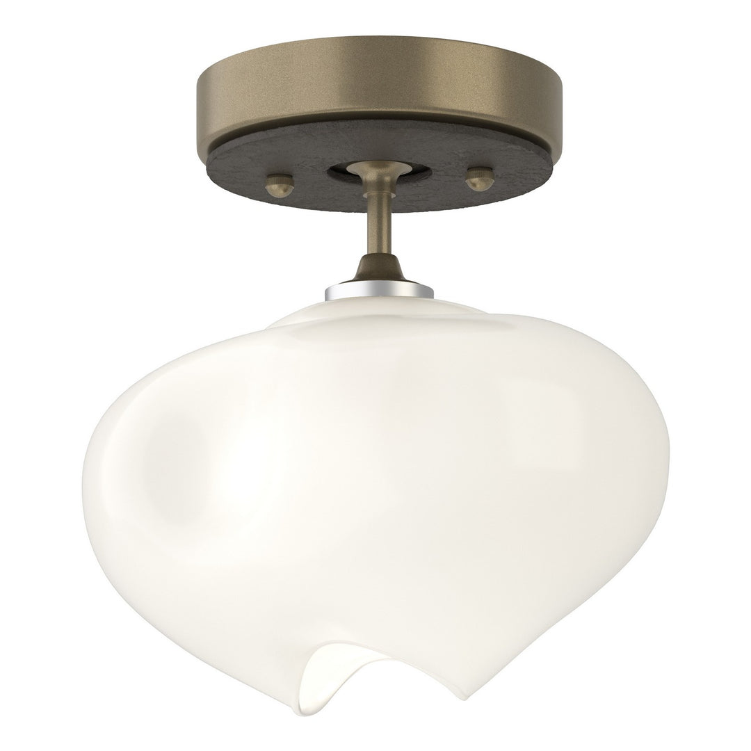 Hubbardton Forge Canada - 121372-SKT-84-07-FD0710 - One Light Semi-Flush Mount - Ume - Soft Gold