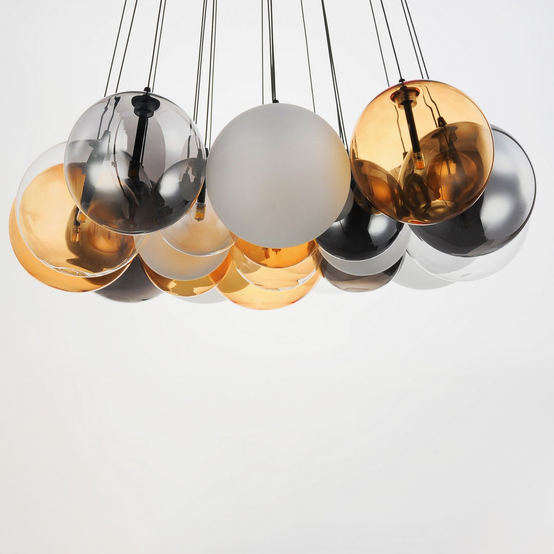 ET2 - E25088-148BK - LED Pendant - Burst - Black