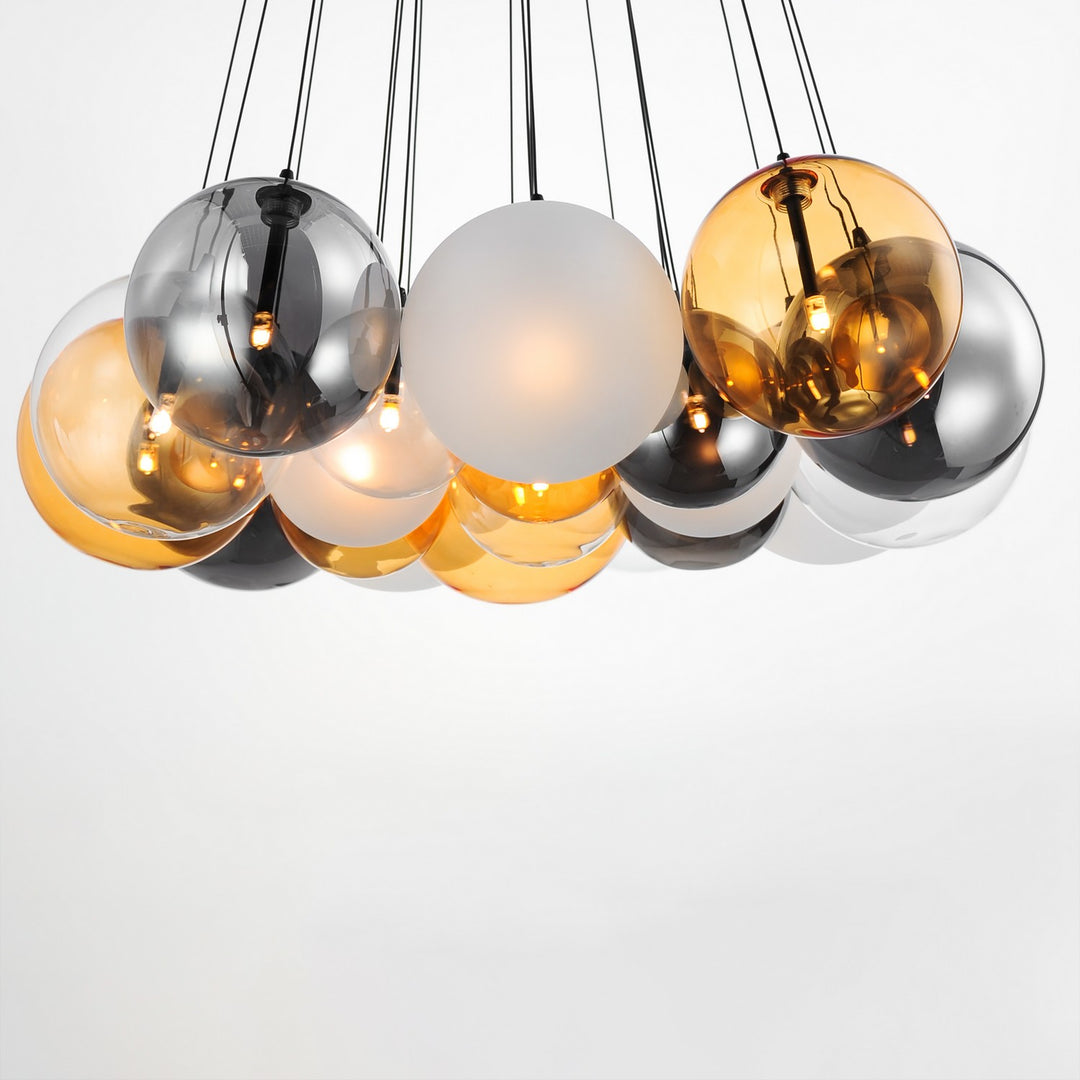 ET2 - E25088-148BK - LED Pendant - Burst - Black