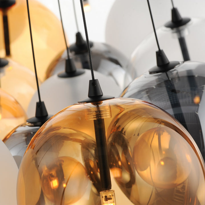 ET2 - E25088-148BK - LED Pendant - Burst - Black