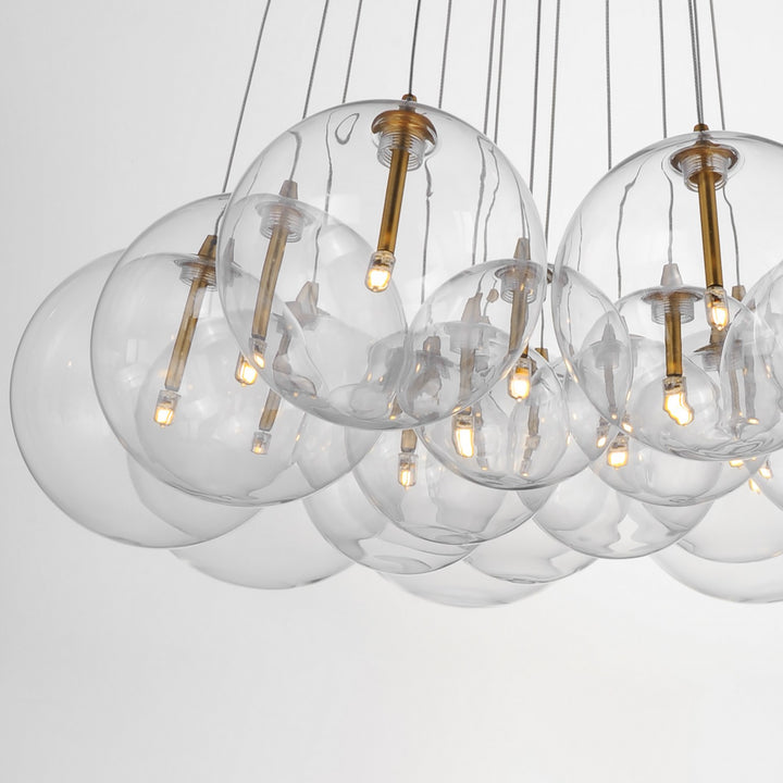 ET2 - E25088-18GLD - LED Pendant - Burst - Gold