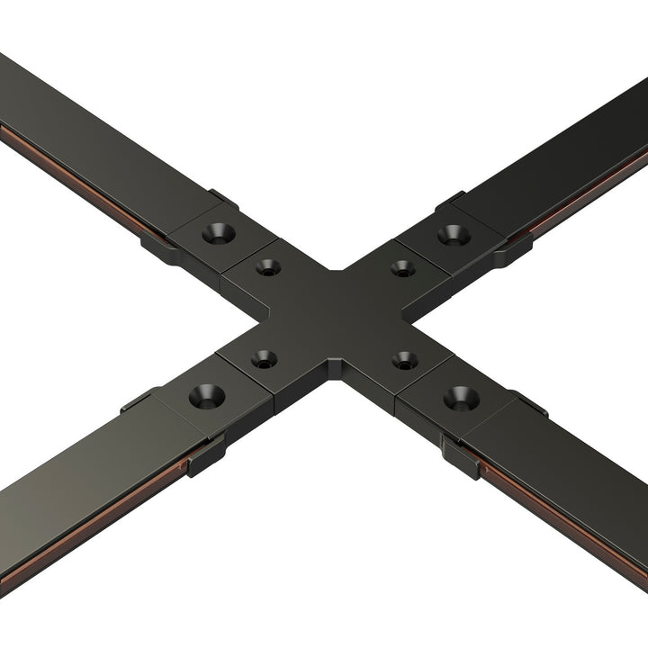ET2 - ETMSC90-4XW-BK - Track 4-way X Connector - Continuum - Track - Black