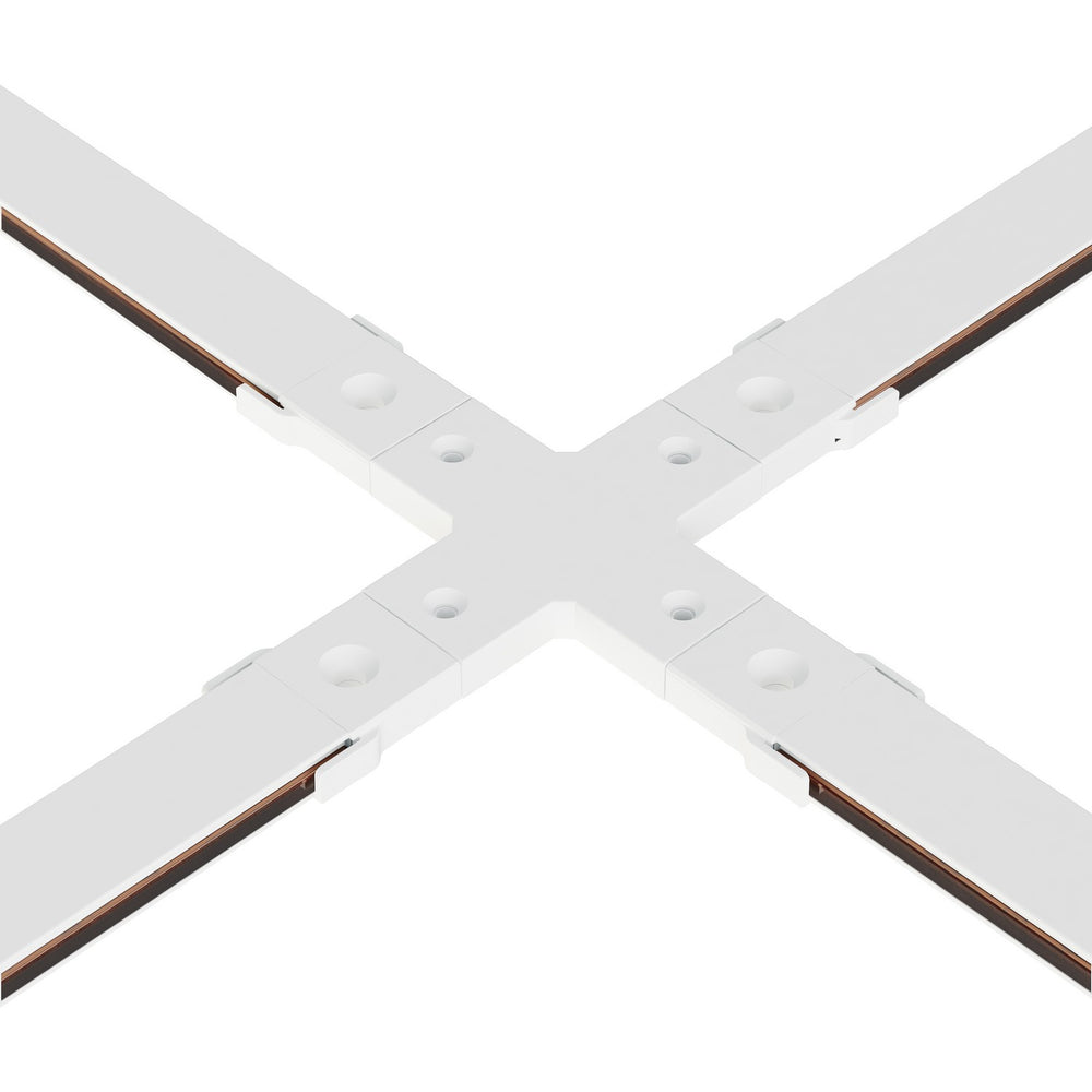 ET2 - ETMSC90-4XW-WT - Track 4-way X Connector - Continuum - Track - White