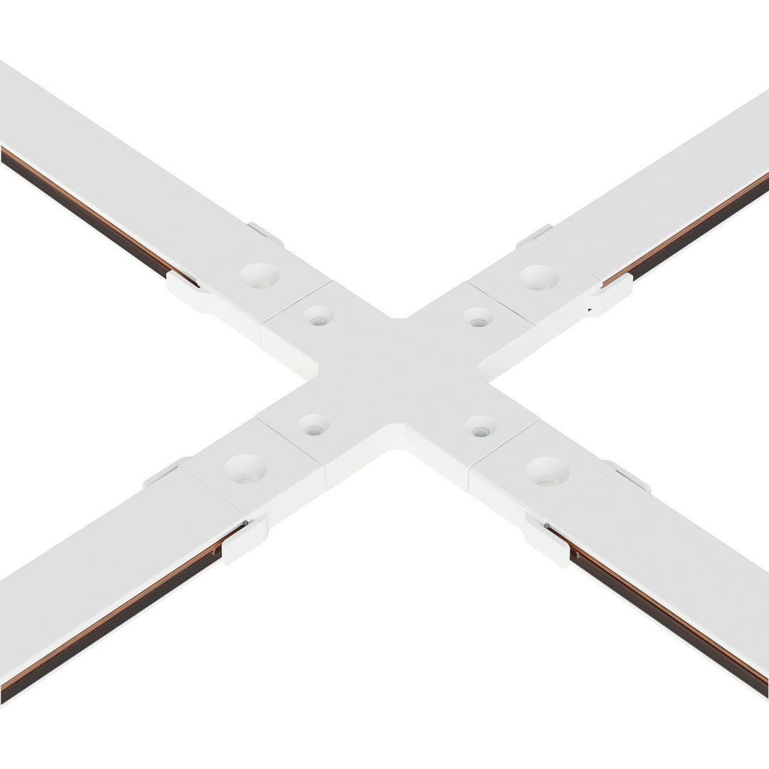 ET2 - ETMSC90-4XW-WT - Track 4-way X Connector - Continuum - Track - White