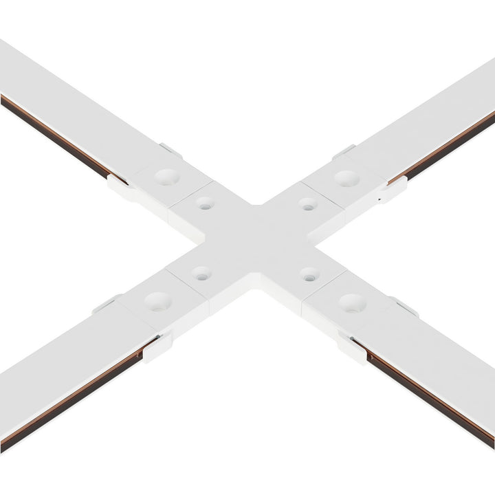 ET2 - ETMSC90-4XW-WT - Track 4-way X Connector - Continuum - Track - White