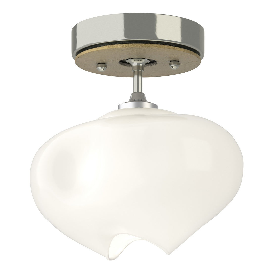 Ume One Light Semi-Flush Mount in Sterling - available from The Lighting Shoppe, trusted by Canadian homeowners