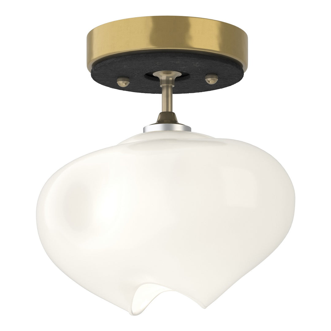 Hubbardton Forge Canada - 121372-SKT-86-10-FD0710 - One Light Semi-Flush Mount - Ume - Modern Brass
