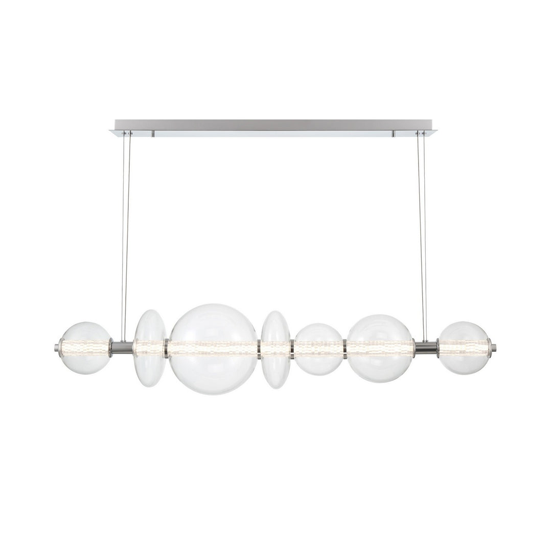 Eurofase Canada - 46772-015 - ATOMO-CHD-7LT-56IN-CHR-CL - ATOMO - Chrome