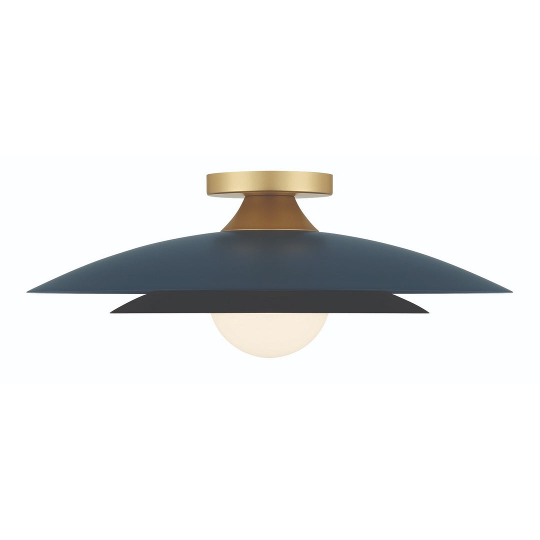 Welsh LED Flush Mount in Blue - available from The Lighting Shoppe, trusted by Canadian homeowners