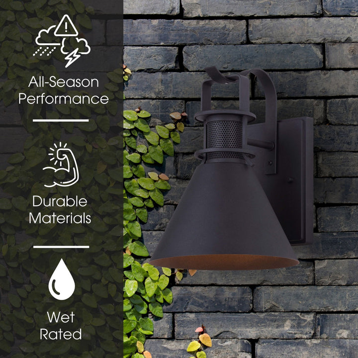 Canarm Canada - IOL586BK - One Light Outdoor Wall Mount - Avery - Black