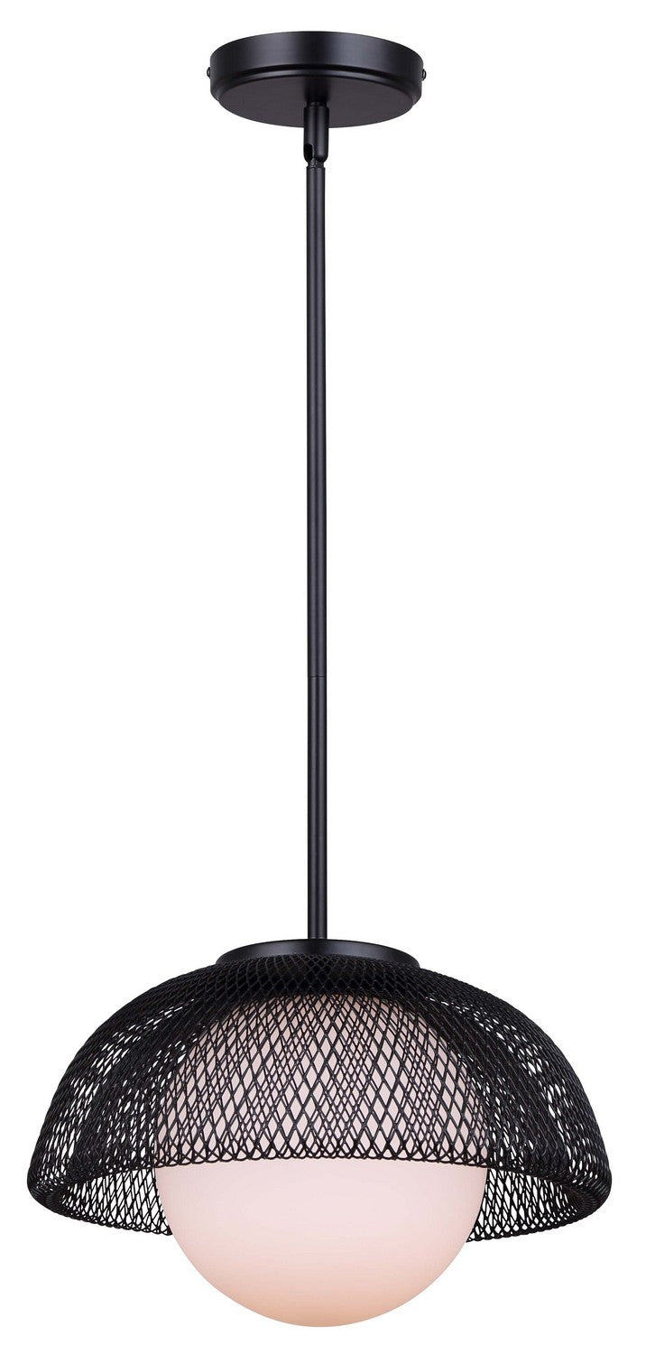 Emerich One Light Pendant in Matte Black - available from The Lighting Shoppe, trusted by Canadian homeowners