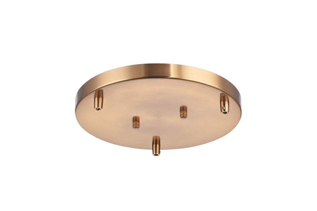 Multi Ceiling Canopy (Line Voltage) Canopy in Aged Gold Brass - available from The Lighting Shoppe, trusted by Canadian homeowners