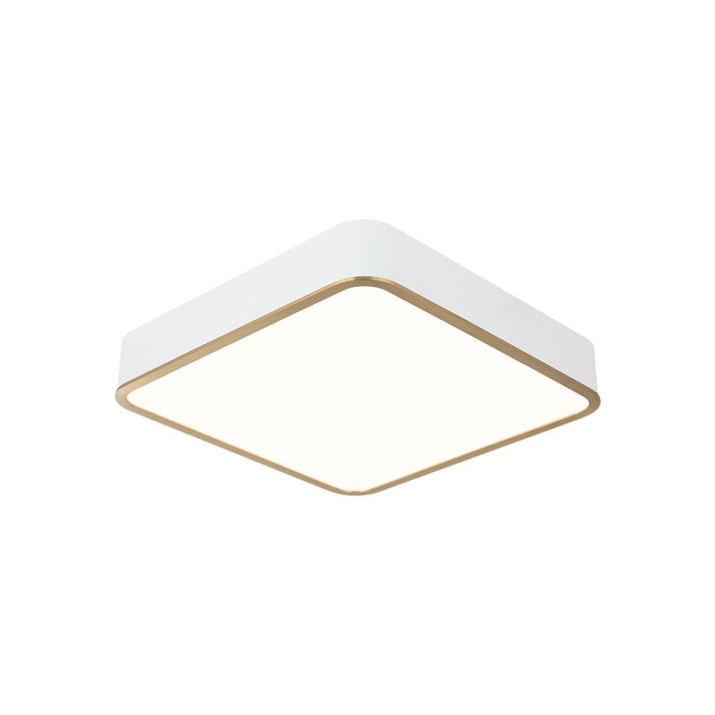 Matteo Canada - M10545WHAG - LED Ceiling Mount - Ainslay - White + Aged Gold Brass