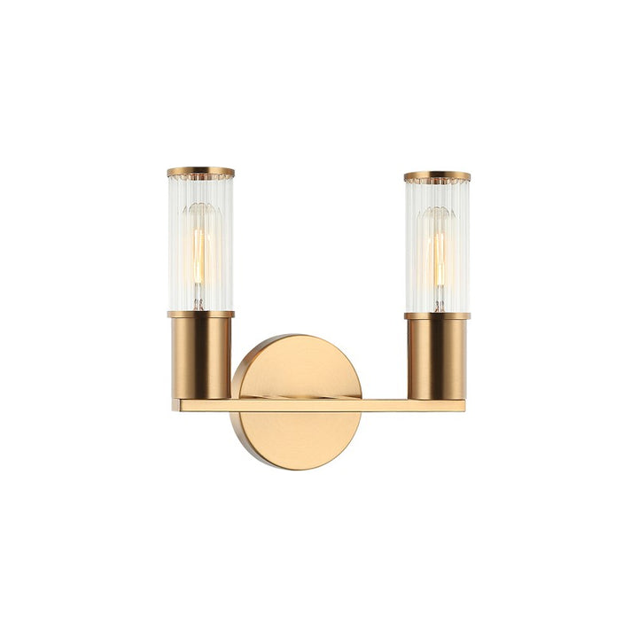 Matteo Canada - S02802AG - Two Light Wall Sconce - Klarice - Aged Gold Brass