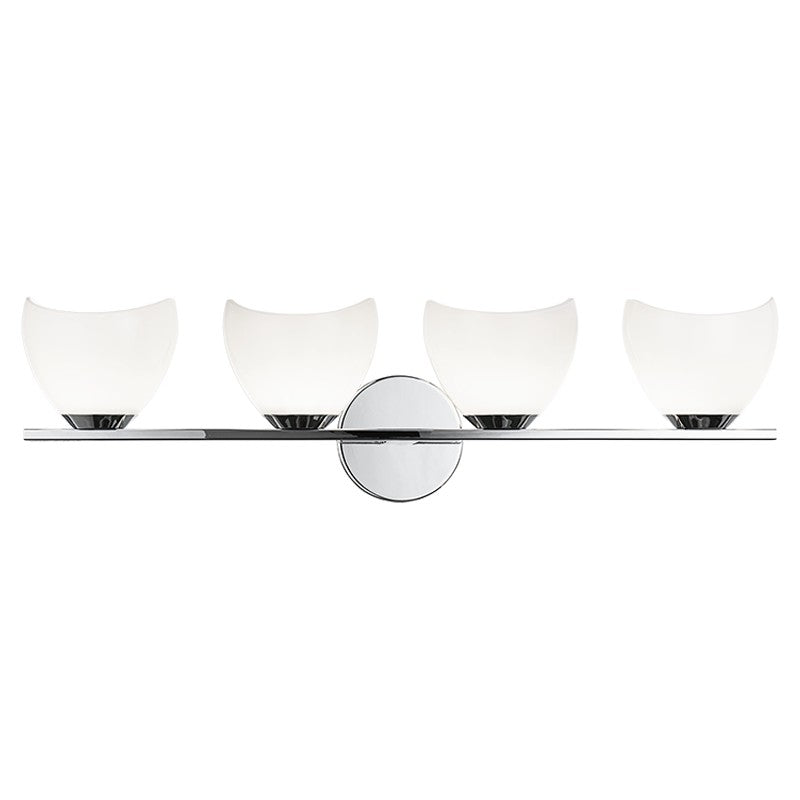 Uptowne Four Light Vanity in Chrome - available from The Lighting Shoppe, trusted by Canadian homeowners