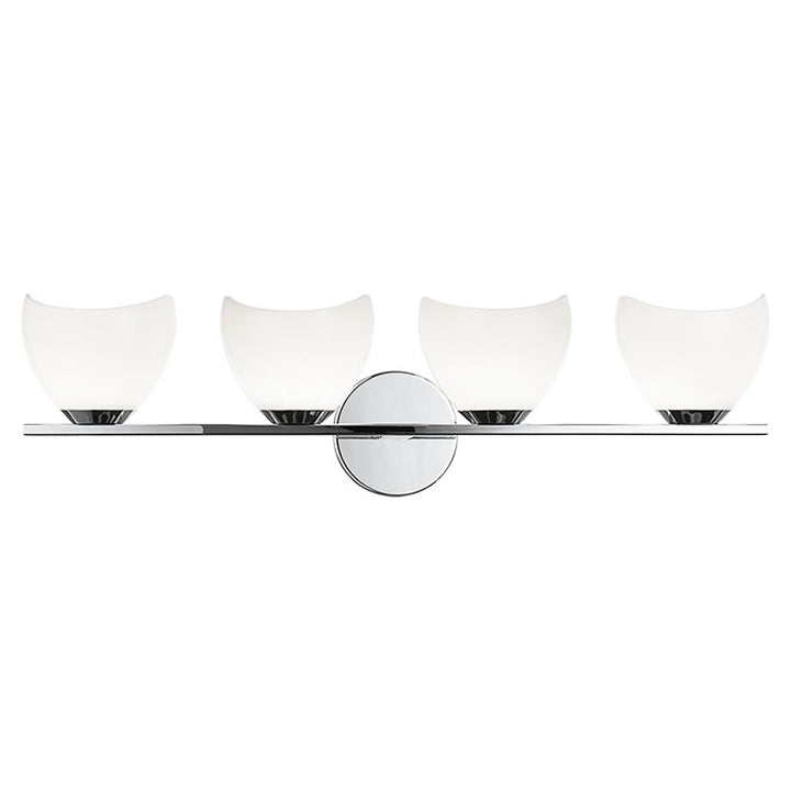 Uptowne Four Light Vanity in Chrome - available from The Lighting Shoppe, trusted by Canadian homeowners