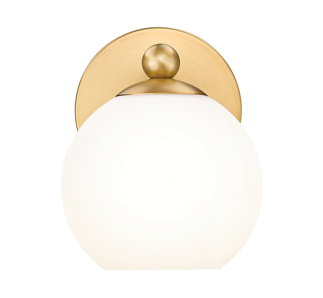 Neoma One Light Wall Sconce in Modern Gold - available from The Lighting Shoppe, trusted by Canadian homeowners