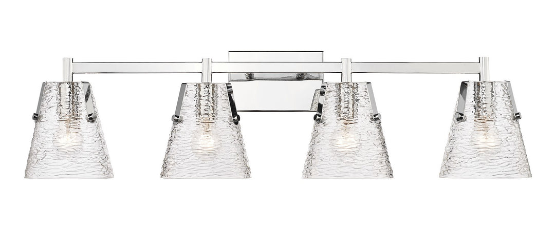 Analia Four Light Vanity in Chrome - available from The Lighting Shoppe, trusted by Canadian homeowners