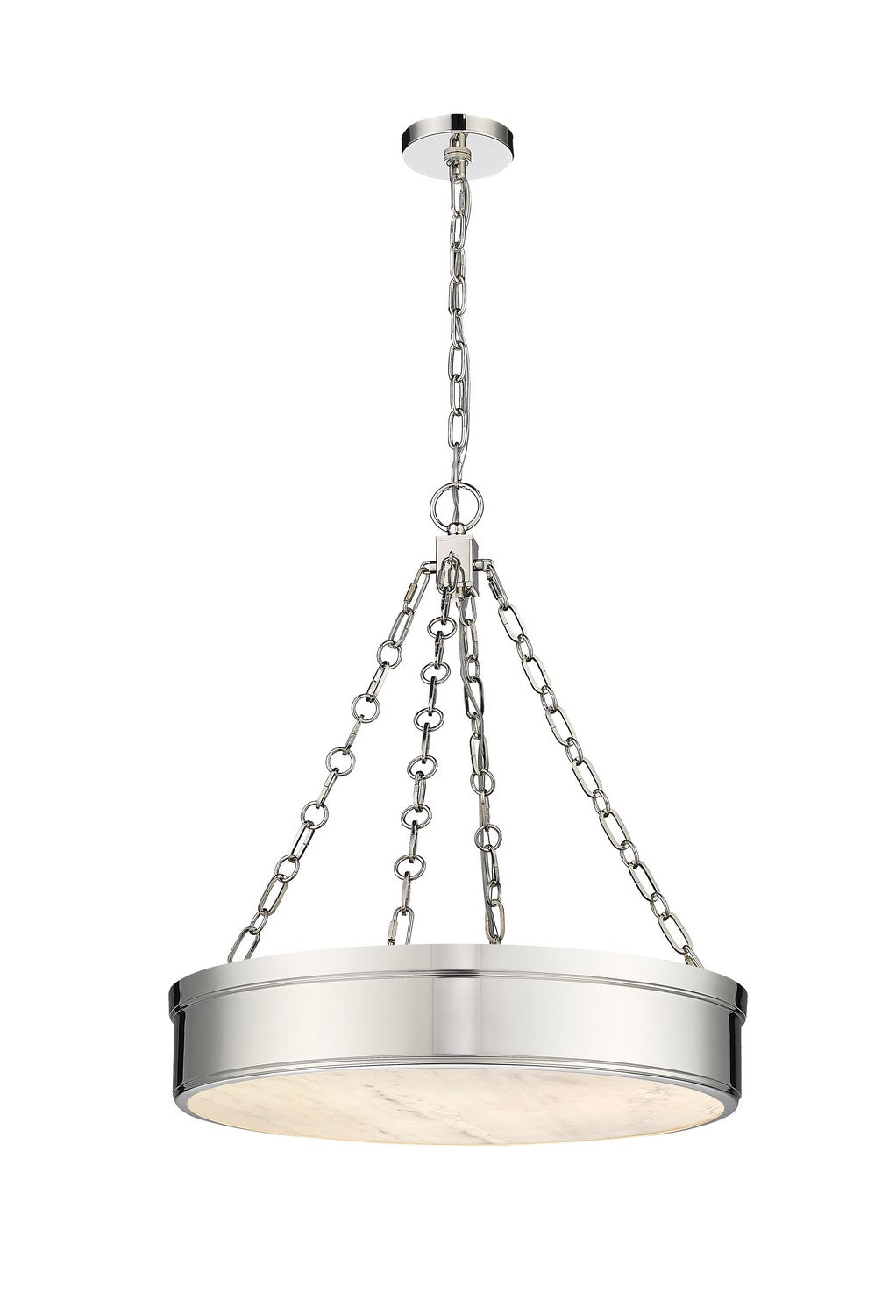 Anders LED Chandelier in Polished Nickel - available from The Lighting Shoppe, trusted by Canadian homeowners