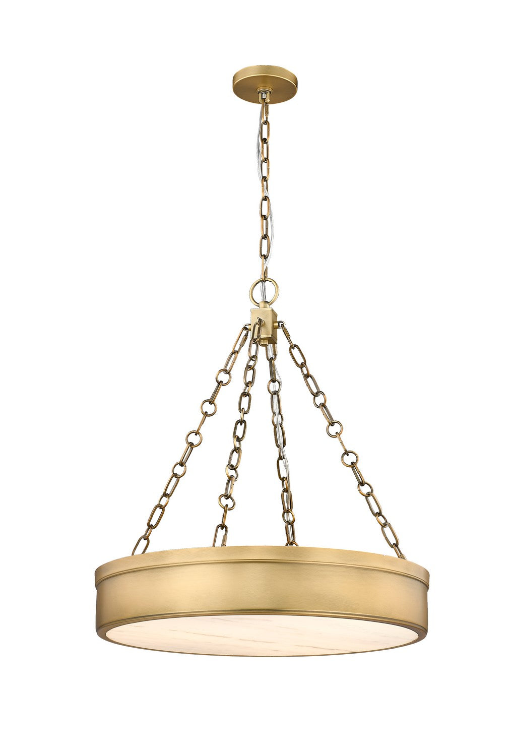 Anders LED Chandelier in Rubbed Brass - available from The Lighting Shoppe, trusted by Canadian homeowners
