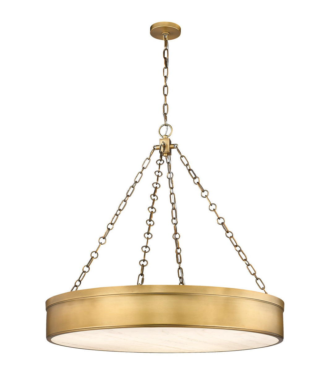 Anders LED Chandelier in Rubbed Brass - available from The Lighting Shoppe, trusted by Canadian homeowners