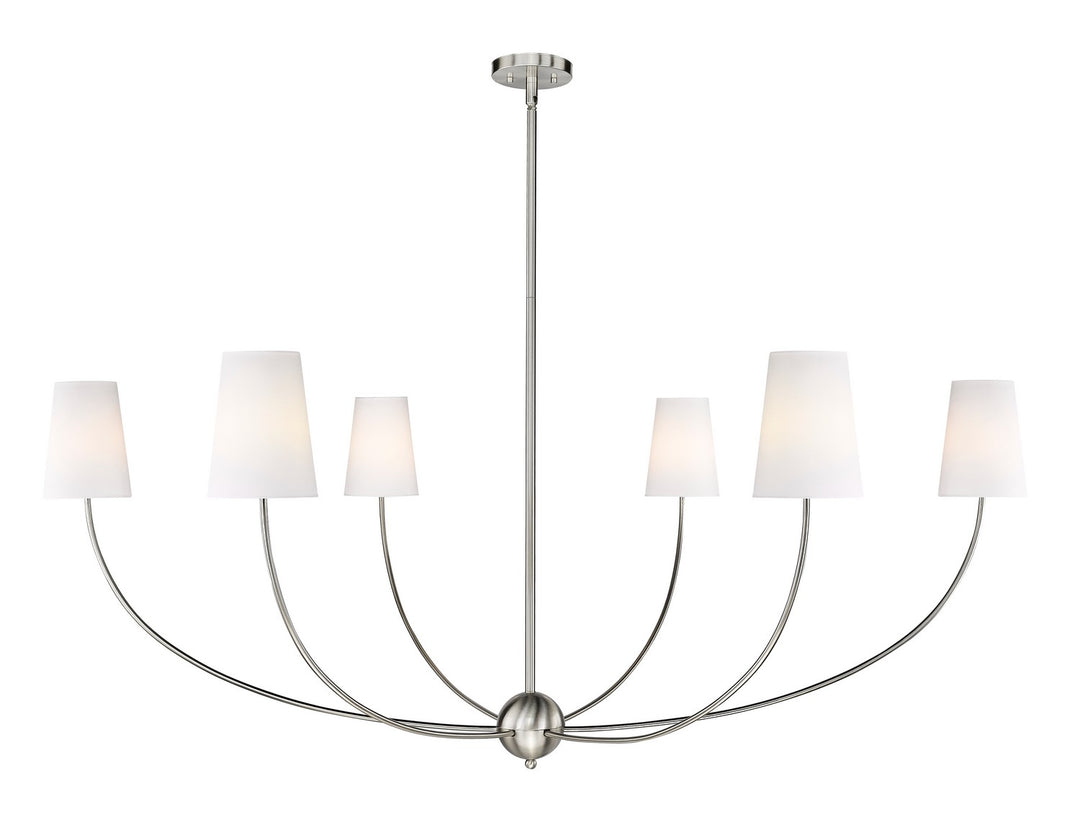 Z-Lite Canada - 3040-62BN - Six Light Chandelier - Shannon - Brushed Nickel