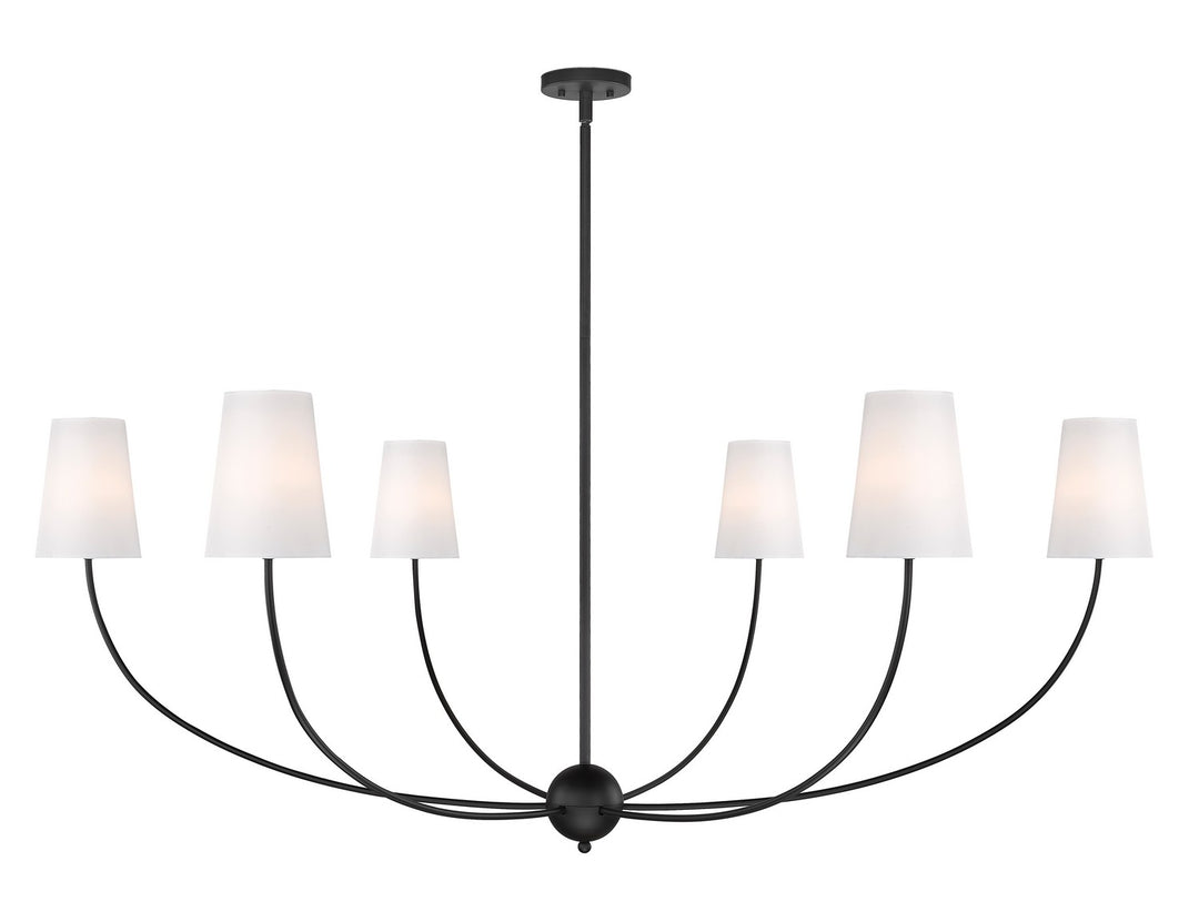 Z-Lite Canada - 3040-62MB - Six Light Chandelier - Shannon - Matte Black