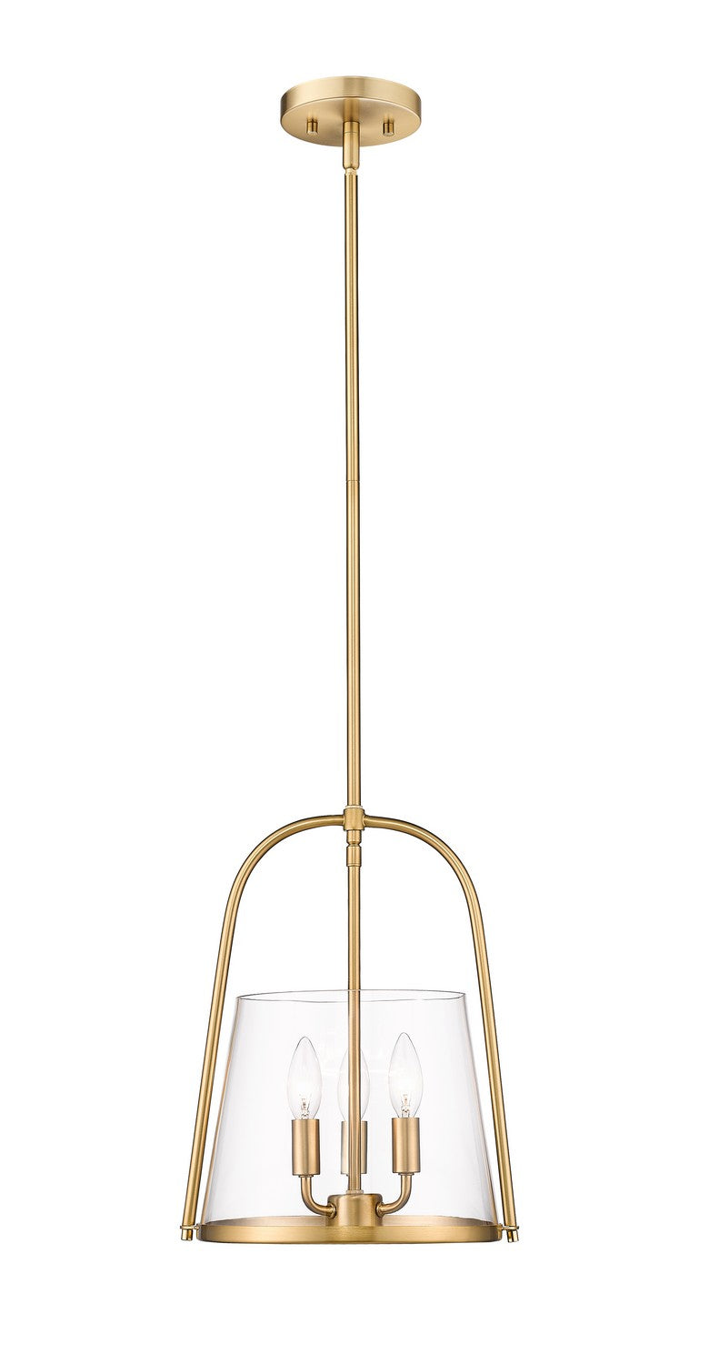 Archis Three Light Pendant in Modern Gold - available from The Lighting Shoppe, trusted by Canadian homeowners