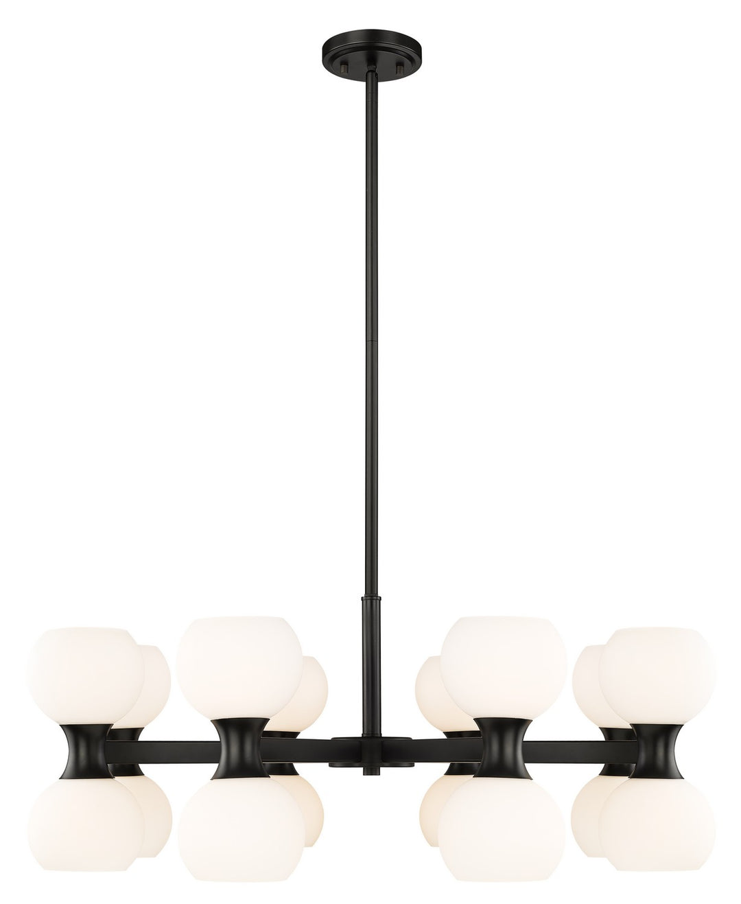 Artemis 16 Light Chandelier in Matte Black - available from The Lighting Shoppe, trusted by Canadian homeowners