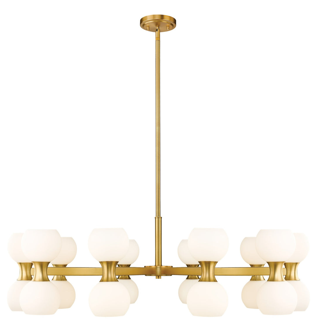 Artemis 20 Light Chandelier in Modern Gold - available from The Lighting Shoppe, trusted by Canadian homeowners