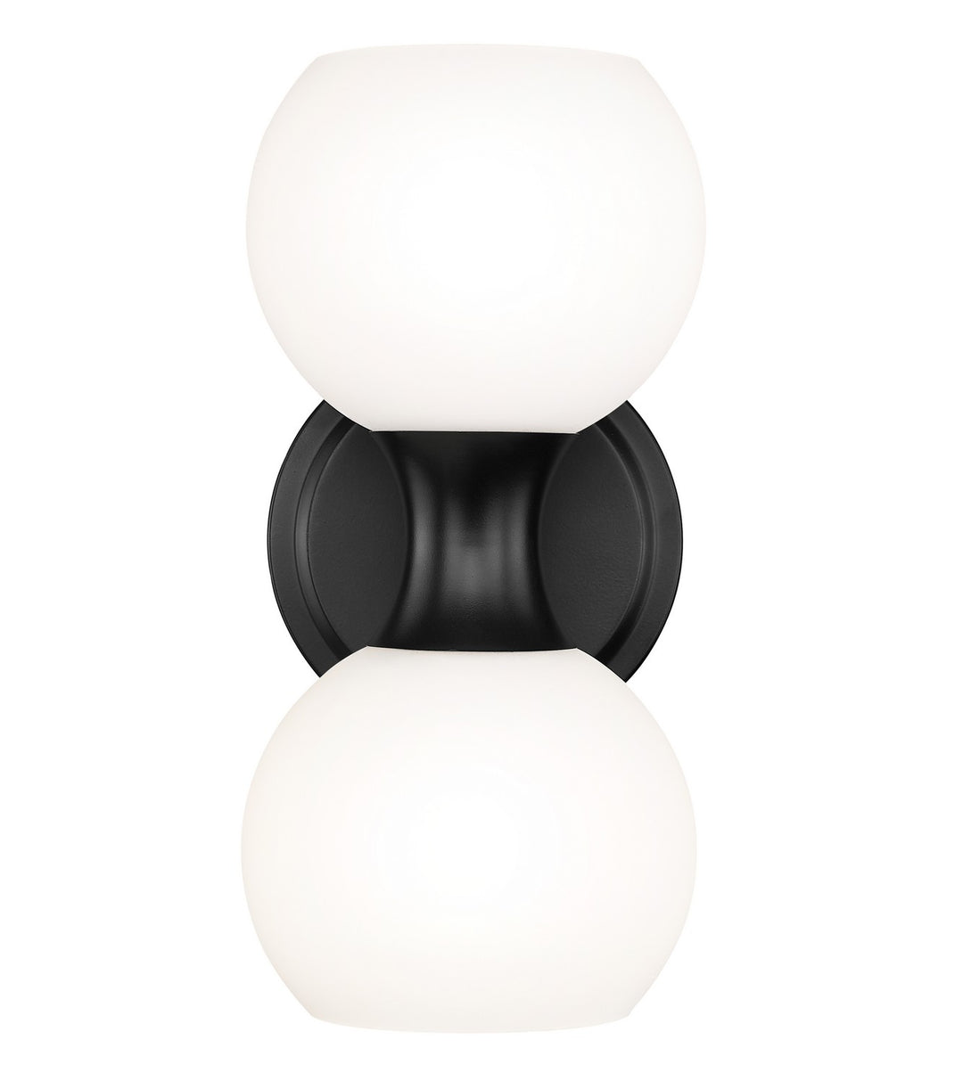 Artemis Two Light Wall Sconce in Matte Black - available from The Lighting Shoppe, trusted by Canadian homeowners