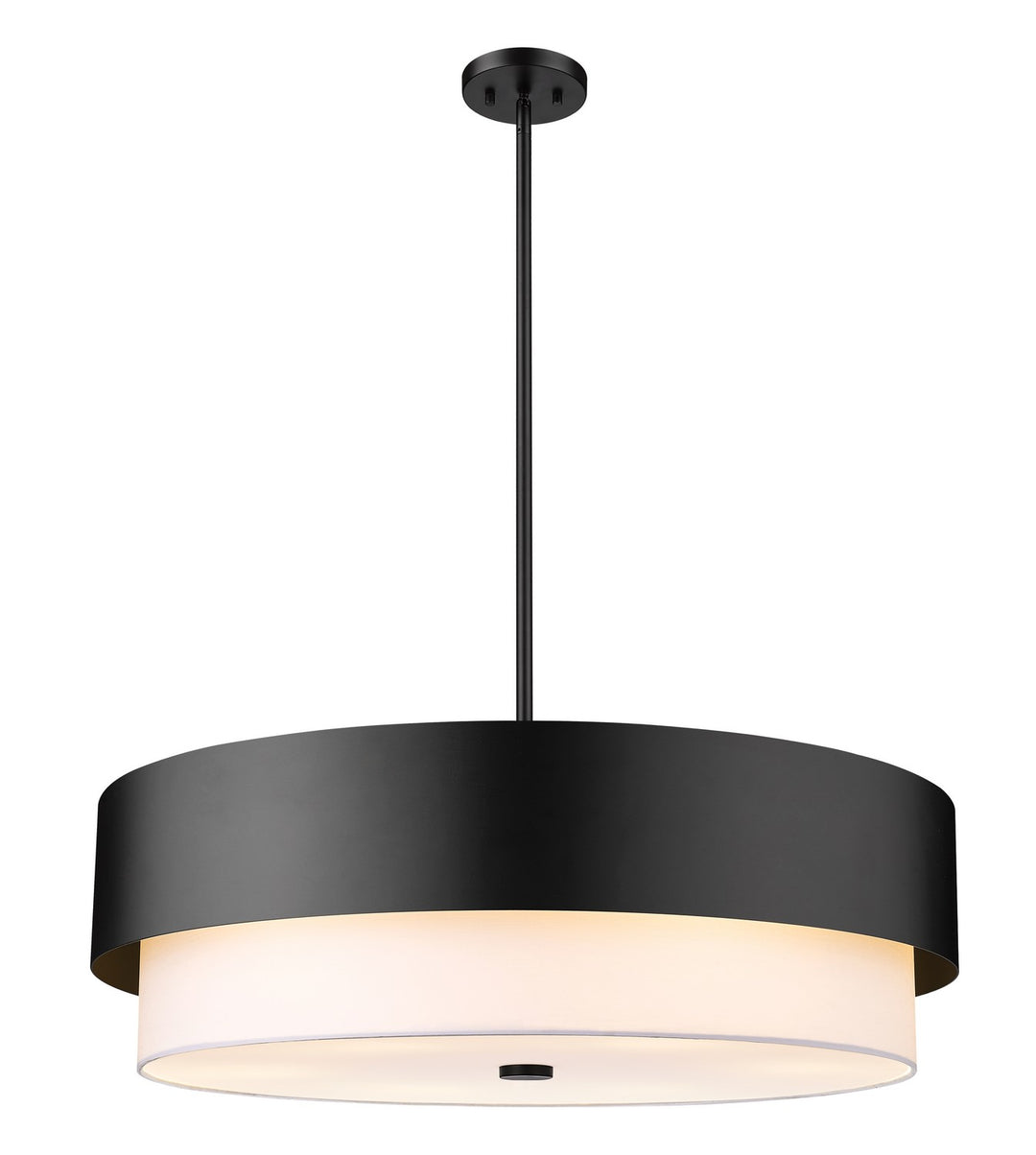 Counterpoint Six Light Chandelier in Matte Black - available from The Lighting Shoppe, trusted by Canadian homeowners
