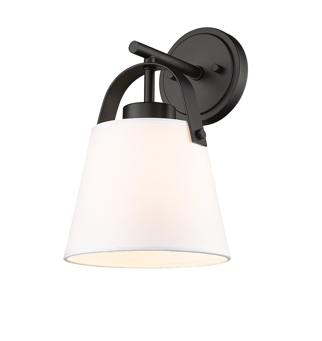 Z-Studio One Light Wall Sconce in Matte Black - available from The Lighting Shoppe, trusted by Canadian homeowners