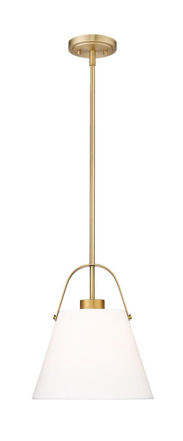 Z-Studio One Light Pendant in Heritage Brass - available from The Lighting Shoppe, trusted by Canadian homeowners