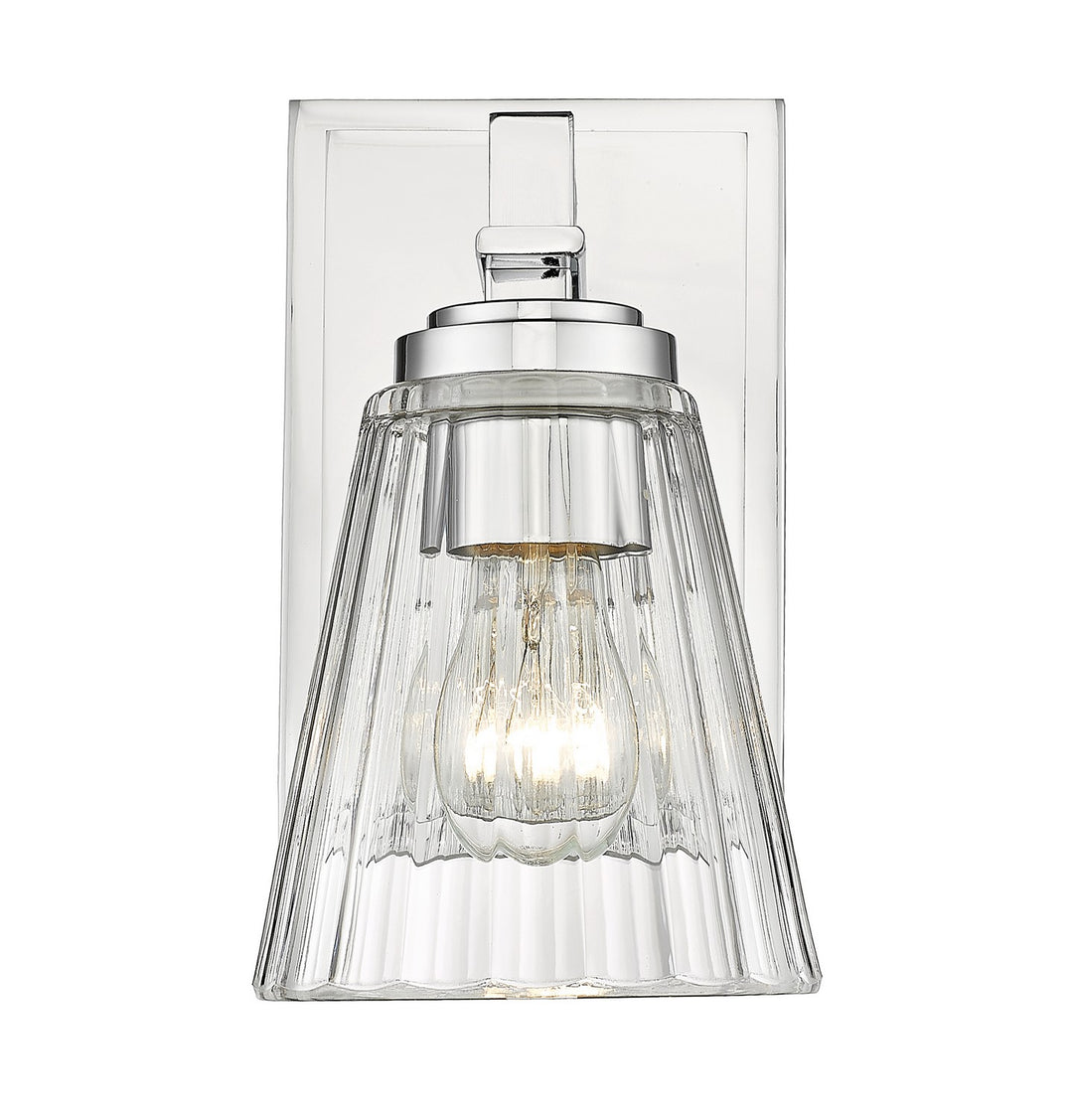 Lyna One Light Wall Sconce in Chrome - available from The Lighting Shoppe, trusted by Canadian homeowners
