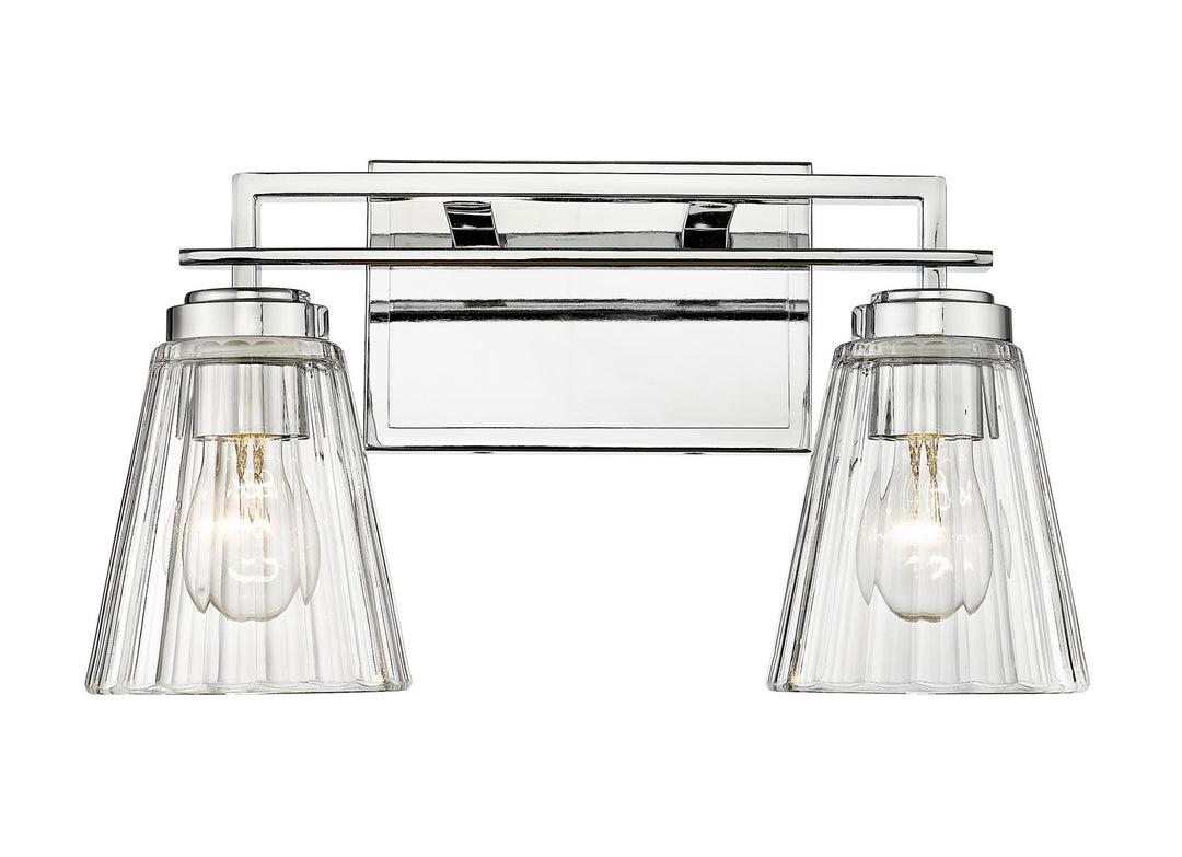 Lyna Two Light Vanity in Chrome - available from The Lighting Shoppe, trusted by Canadian homeowners