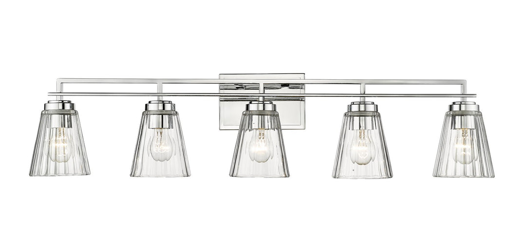 Lyna Five Light Vanity in Chrome - available from The Lighting Shoppe, trusted by Canadian homeowners