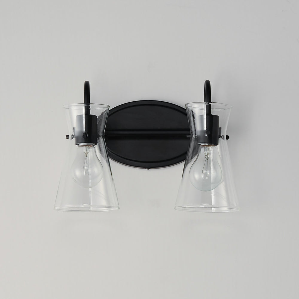 Maxim - 12482CLBK - Two Light Bath Vanity - Ava - Black