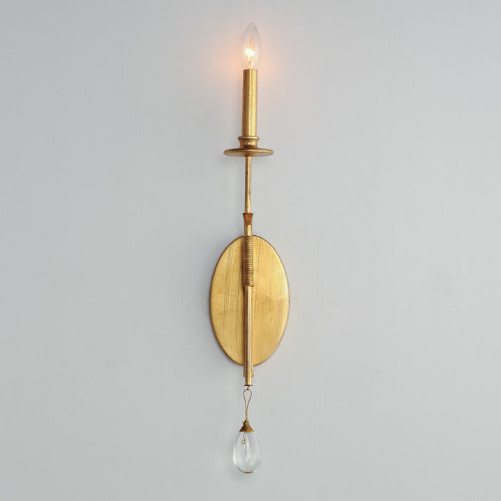 Maxim - 12741CHGL - One Light Wall Sconce - Eden - Charcoal Gold Leaf