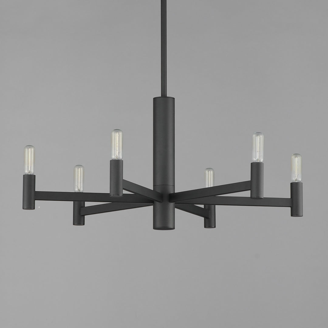 Maxim - 21366BK - Six Light Chandelier - Emana - Black
